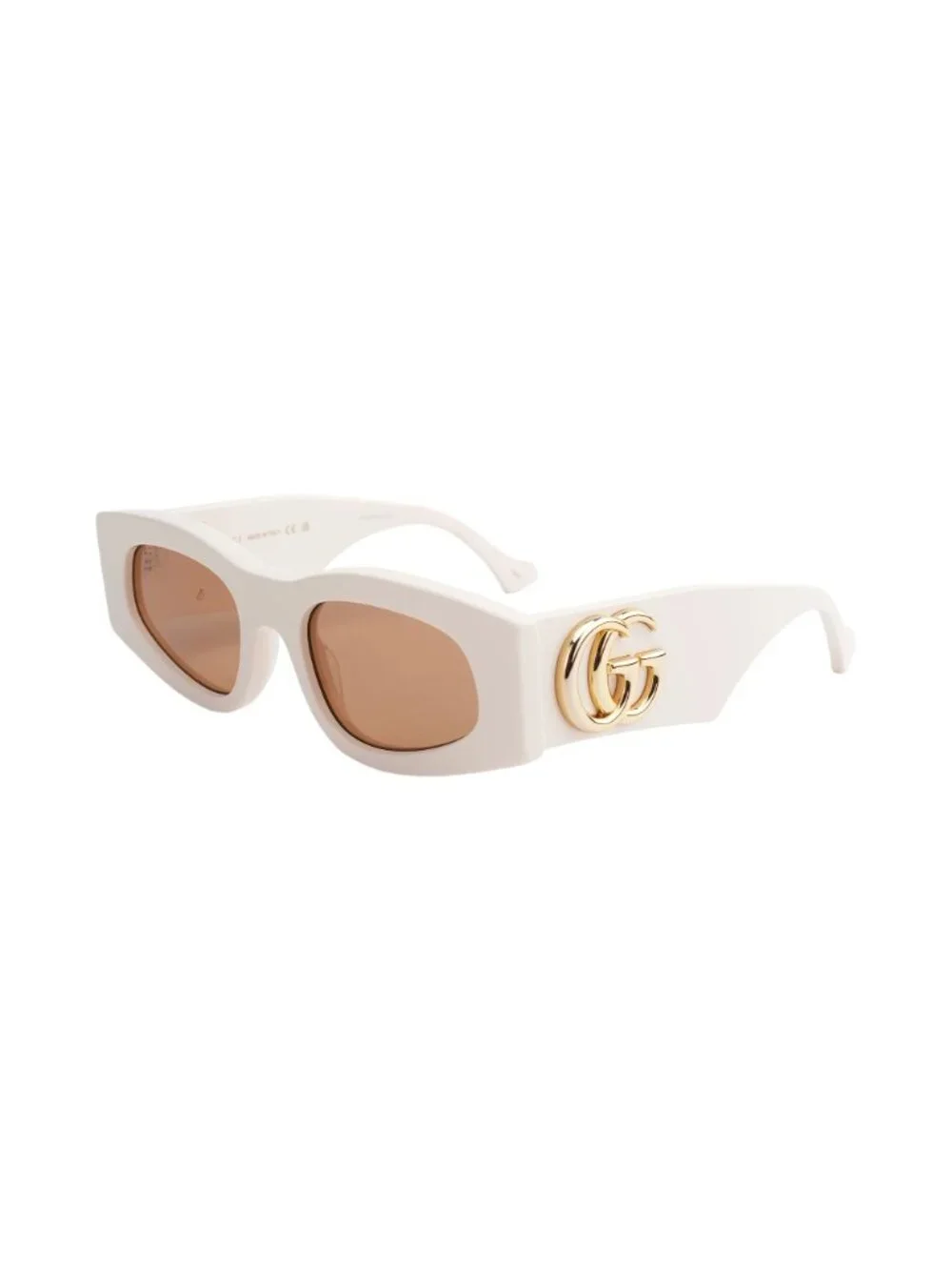 NWT Gucci GG1754S 003 Ivory Geometric Women Sunglasses